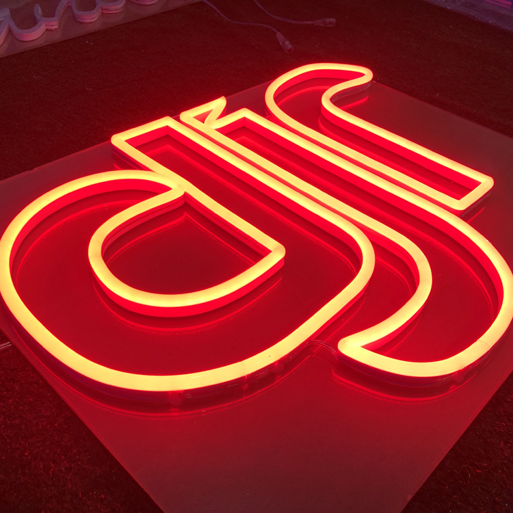 High quality fashion custom soft led flex neon logo sign wholesale led neon sign for store