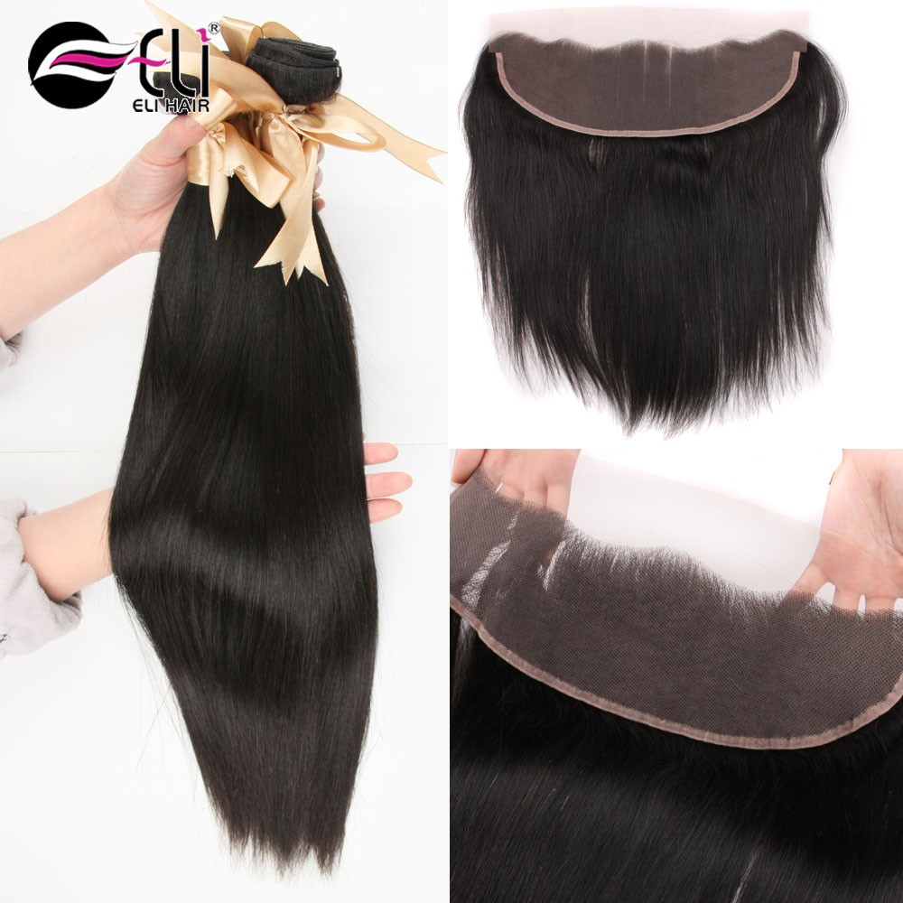 Hot sales New Products 360 silky pre plucked lace frontal with bundles