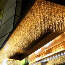 24V LED Curtain Icicle String Lights for Outdoor ChristmasDecoration