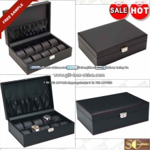 Hi class leather watch case, watch box