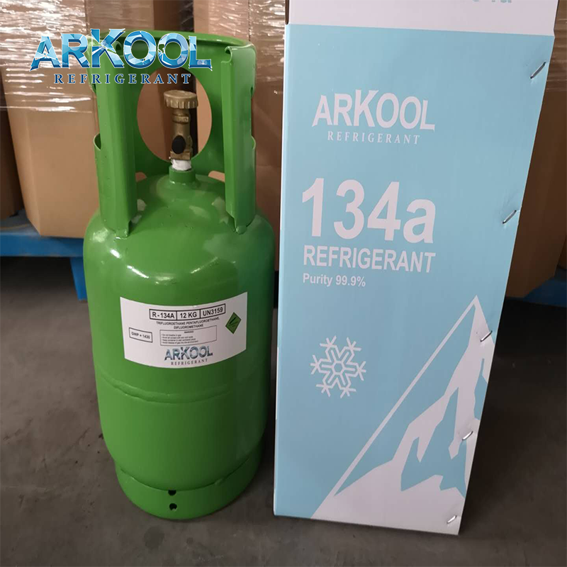 Refrigerant R134a Household Refrigerant Alkene & Derivatives CE & DOT R-134a HFC 134a Environmental Friendly Refrigerant R134a