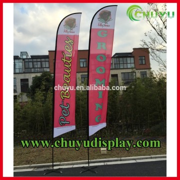 Custom decorative feather flag concave flags Promotional beach flag