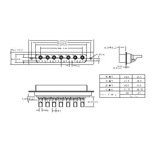 PDB24W7-FXXX POWER D-SUB 24W7 SOLDER CUP-FEMALE