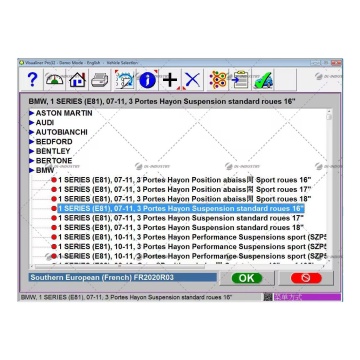 2024R01 Database Update for Pro32 JBC Hofman Alignment Software & Pro42 Prism Alignment for 2024 Vehicle Models Specs