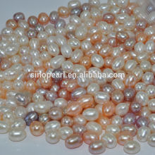 AAA freshwater rice pearl , loose drop pearl 8-9MM