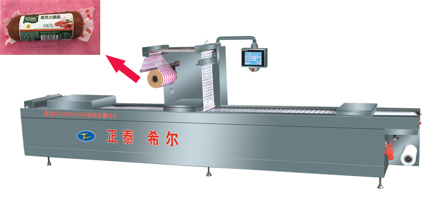 Sausage film vacuum combination packer