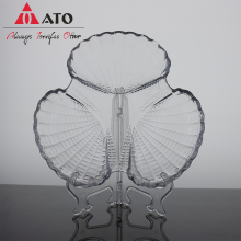 Luxury Pearl Shell Accented Glass plate Dinnerware