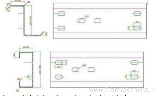 steel channel cz purlin roll forming machine