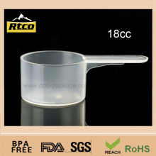 PP 18cc plastic measuring spoon, sports nutrition powder scoops