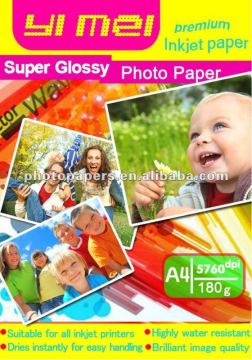 180 gsm single side waterproof glossy photo paper