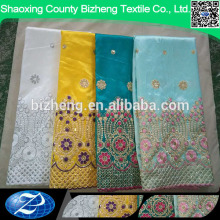 Wholesale India george lace wrapper embroidery African George lace fabrics