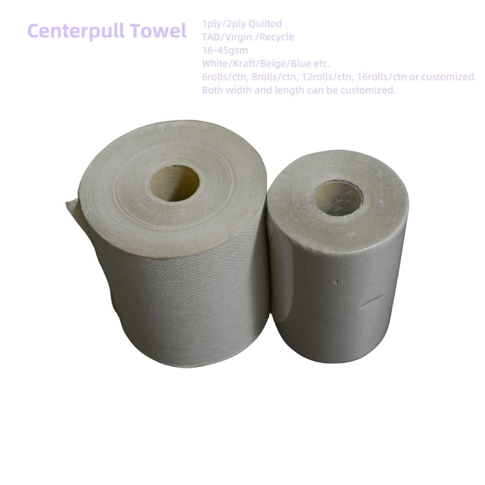 Brown 2ply Quilted Centerpull Towel Fit Most Dispenser
