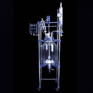 80L laboratory double jacketed agitated glass reactors