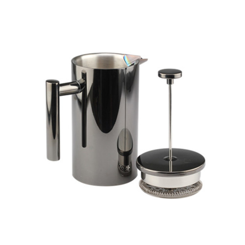 Black Mirror Polishing French Press Pot