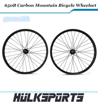 Carbon Wheelset Mountain Bicycle Wheelset 27.5 Tubuless mtb wheelset 650B carbon wheels 30mm width of carbon mtb wheelset