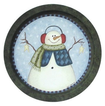 tin tray xmas tray fancy tray