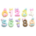 Mixed Numbers 0 1 2 3 4 5 6 7 8 9 Resin Cabochon Beads Digit Flatback DIY Deco Birthday Age Candle Party Home Wall Jewelry Craft