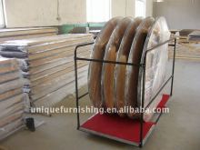 Aluminum Edging Wood 60" Round Folding Table Leg