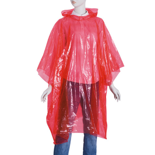 Impermeables tipo poncho de lluvia desechable