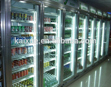 supermarket refrigerator and freezer showcase