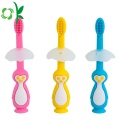 Trẻ em Chăm sóc răng miệng Silicone mềm Bristle Penguin Bàn chải đánh răng