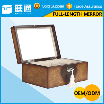 Jewelry Case, Portable Trinket box, Wooden Jewelry Box