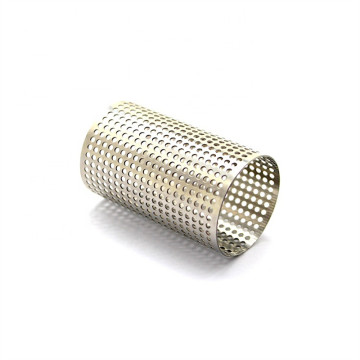 SUS304 Perforated Mesh Cylinder Filter Tube