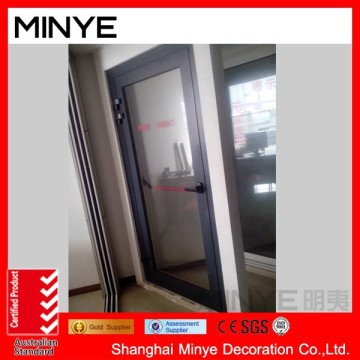 security design aluminum fireproof glass door/exit doors