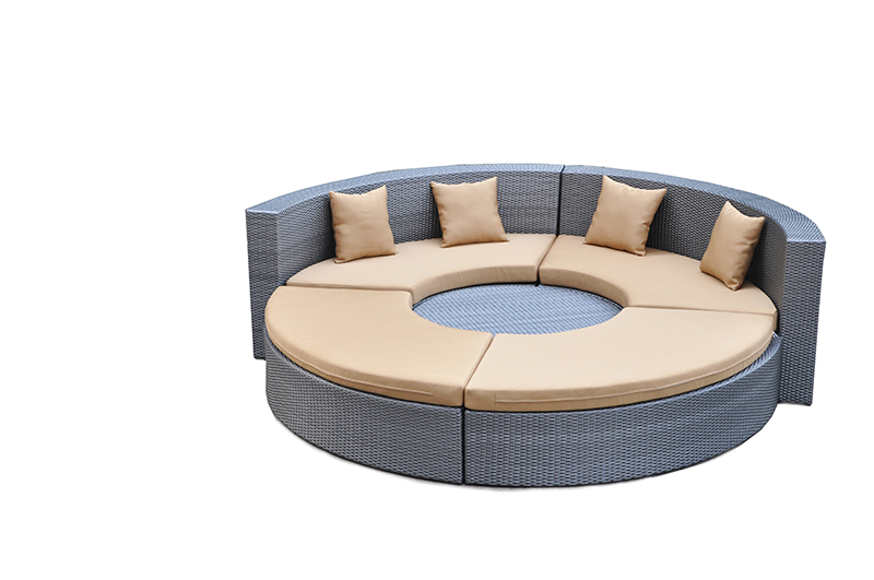 Round Shape & Special Rattan Sofa Set