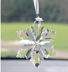 Crystal Snowflake Ornament For Christmas Decoration, Shining Crystal Ornaments