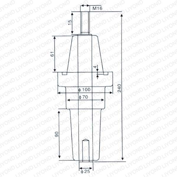 Epoxy GIS Terminal(Cable Connector)  Composite Polymer Insulator Bushing for High Voltage insulator fittings