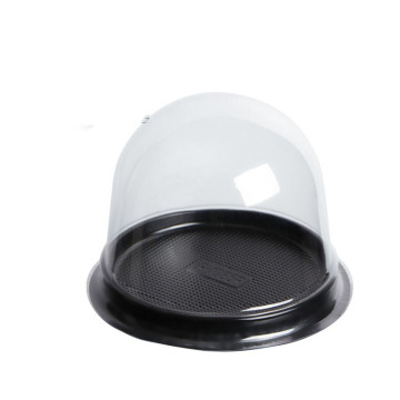 Scatola di plastica trasparente rotonda mini torta di luna