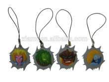 new arrival famous cartoon character shape silicone mobile phone screen cleaner charm