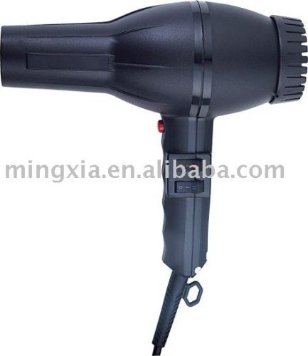 New Designer Black Plastic Hair Dryer Factory Wholesale