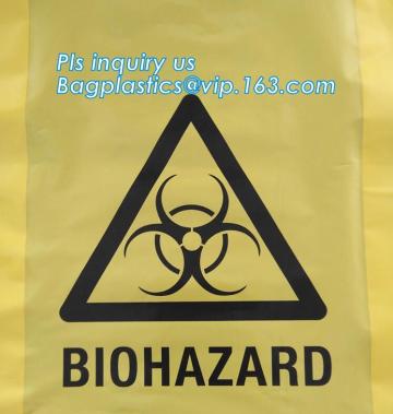 Health Care Trash Bags Yellow Infectious Linen Bags Infectious Linen Health Care Trash Bags, Shield bag Lab Transport Bags Lab