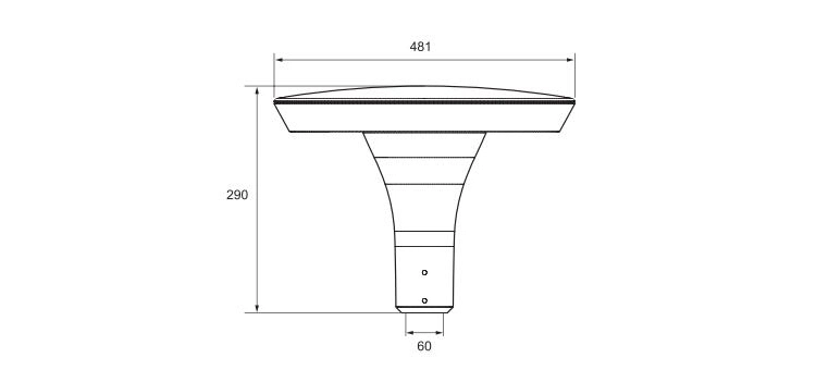 Custom Made High Brightness Hot Sell in Europe in USA IP66 Outdoor Waterproof Road Lighting 65W LED Street Light Garden Light Courtyard Lamp