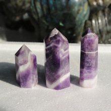Natural Dreamy Amethyst Point Tower