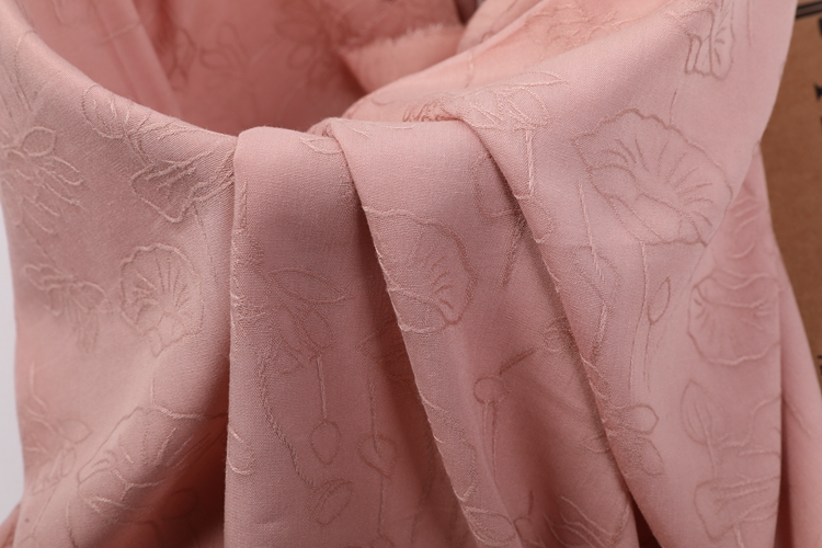 China manufacturer Solid color eco friendly breathable soft dress fabric jacquard woven fabric