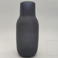 frosted black glass flower vase wholesale