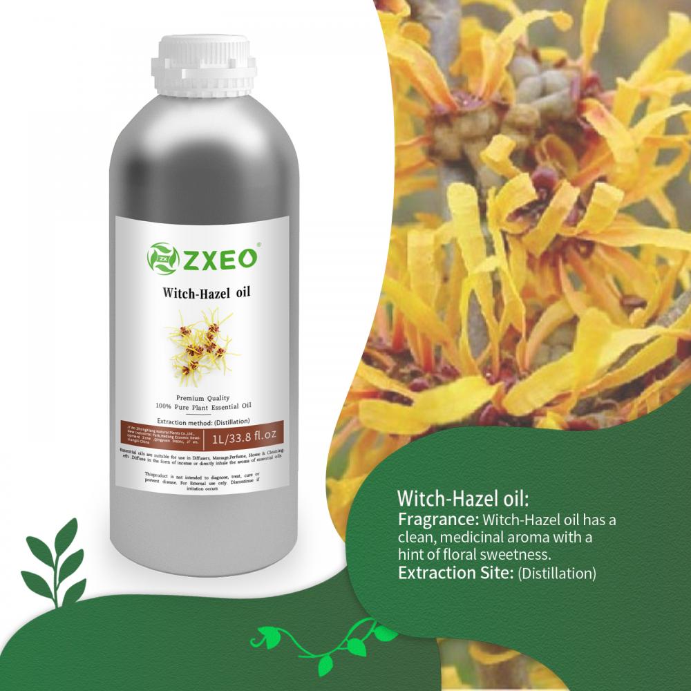 L&#39;huile de witch-hazel ravive et protège la peau avec des propriétés naturelles anti-inflammatoires et astringentes