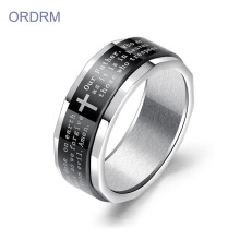 Christian Bible Verse Religious Spinner Rings For Mens