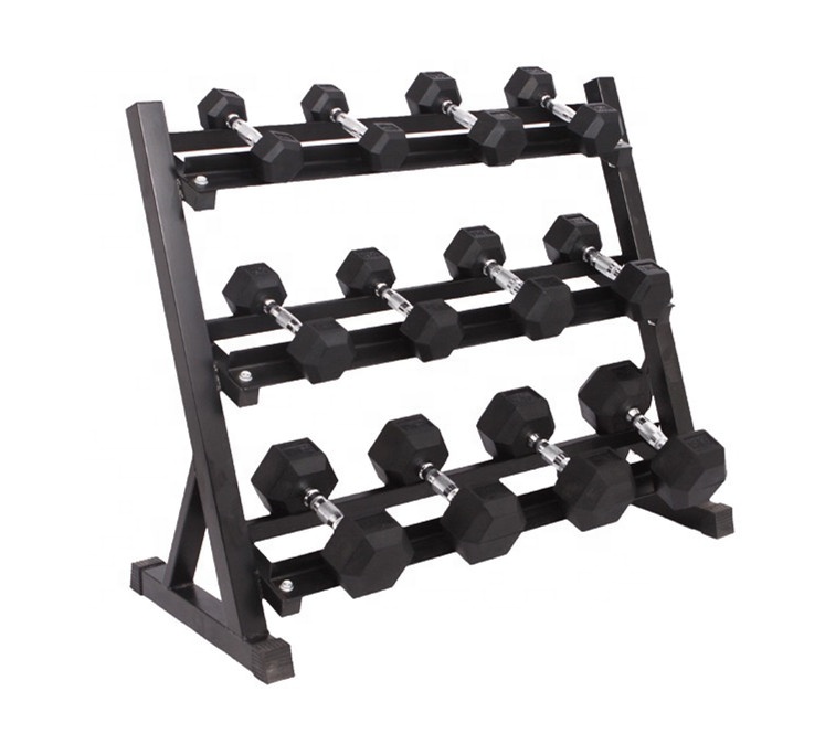 Solid stable household commercial dumbbell rack