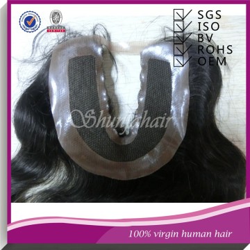 hair closure piece with part,invisible part closure,skin base closure