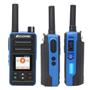 4G LTE POC SIM KARTE Handheld ECOME ET-A43 Radios Mobiltelefon Walkie-Talkie für die Sicherheit von Schieben