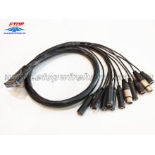 audio cable sa pamamagitan ng DB25 na-convert sa BNC, SMA, DC