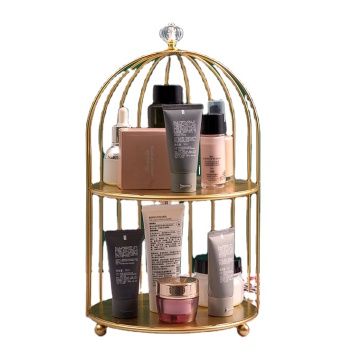Nordic Simple Double-Layer Crystal Handle Birdcage Storage
