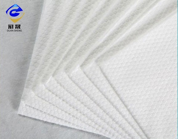 China Good Supplier Wet Wipes Raw Materials Spunlace Nonwoven Fabric Cross and Parallel Mesh Plain Emboss for Wet Tissues