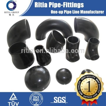 seamless carbon steel black painted tube fittings