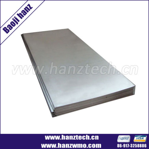 Baoji Hanz titanium plate price per kg