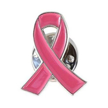 Pink Ribbon Breast Cancer Awareness Lapel Pin